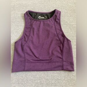 ZYIA Heather Purple Crop Tank